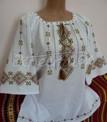 Женская вышиванка "Легкий капучино" фото