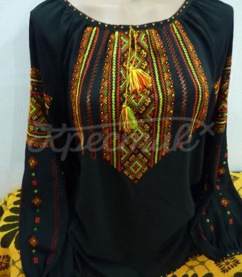 Заказать черную шифоновую блузку Киев.