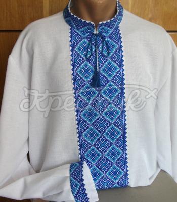 Вышиванка мужская воротник стойка