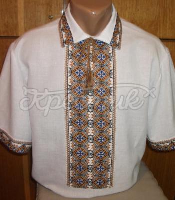 Мужская вышиванка тениска с коротким рукавом купить