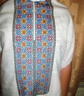 Мужская вышиванка с маками и подсолнухами купить Киев