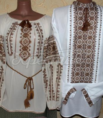 Парные вышиванки "Капучино"