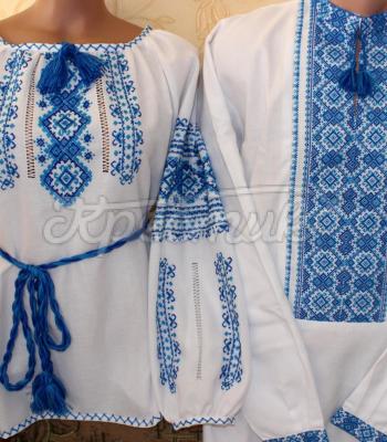 Парные вышиванки "Голубика"