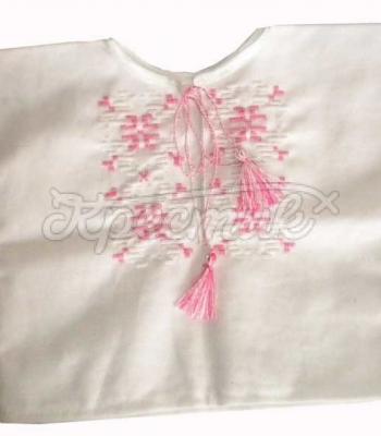 Распашонка вышитая счетной гладью