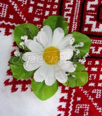 Украинская заколка ромашка в волосы