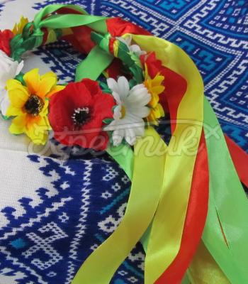 Украинский венок с цветами купить