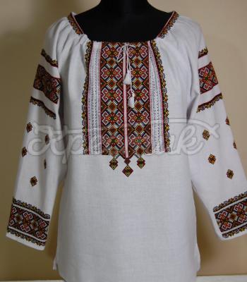 Женская вышиванка "Цветная низь"