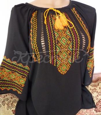 Шифоновая вышитая блузка для женщин купить