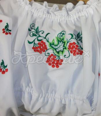 Вышитая блузка с калиной