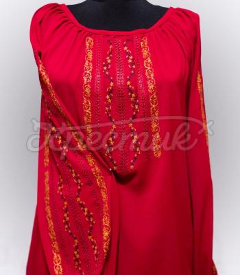 Женская красивая вышиванка с мережками фото