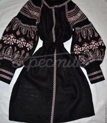 Женское вышитое платье " Магическая сила" купить