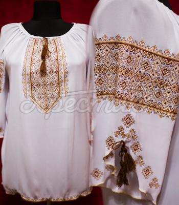 Женская вышиванка "Капучино" фото