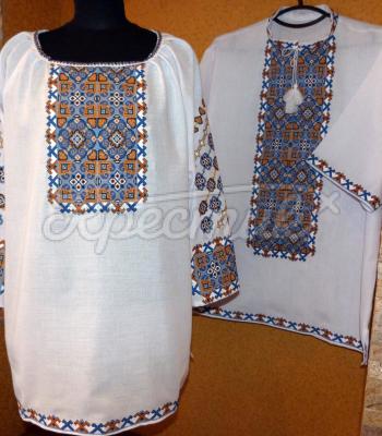 Парные вышиванки для пары "Цветочные" фото