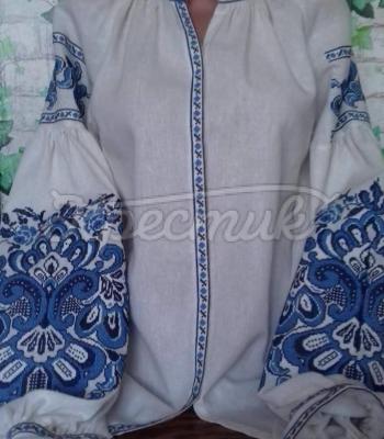 Женская вышиванка " Магия синего" купить