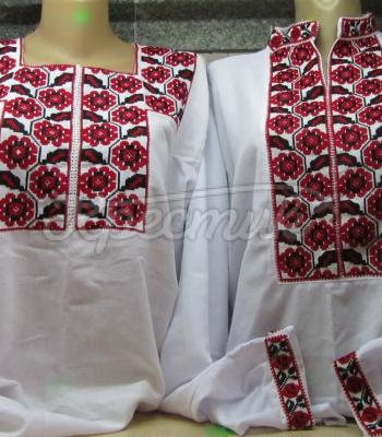 Красивые украинские вышиванки для семейной пары купить Киев