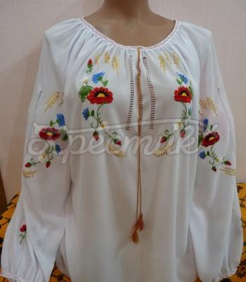 Купить женскую вышиванку на шифоне