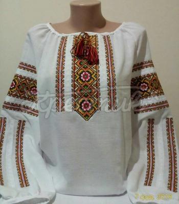 Женская вышиванка "Розовые маргаритки" купить