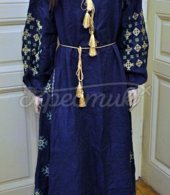 Женское платье вышиванка в стиле бохо "Изящность" фото Крестик