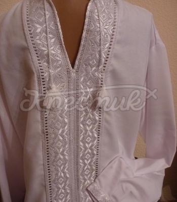 Мужская вышиванка "Праздничная белая"