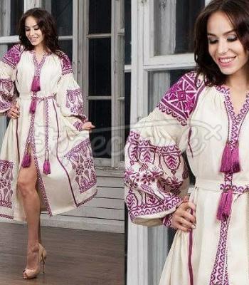 Платье вышиванка в стиле бохо "Идилия" фото