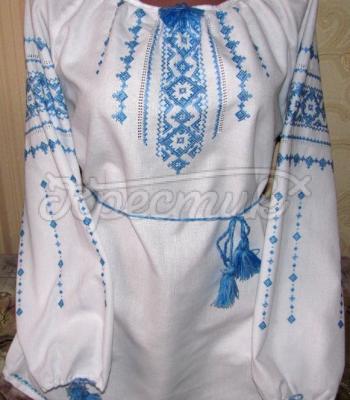 Нежная женская вышиванка "Голубинка"