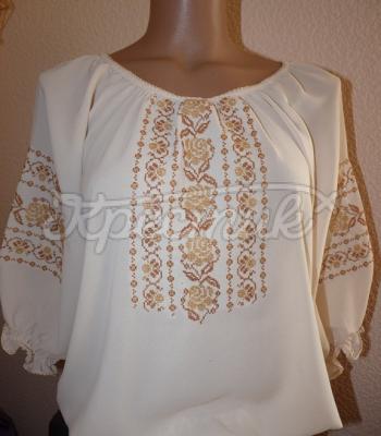 Вышитая блузка из шифона купить